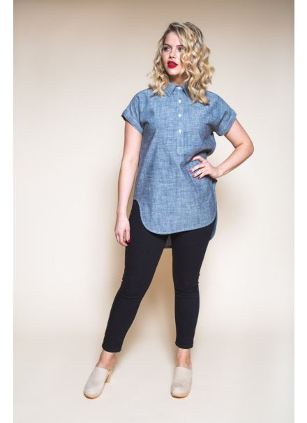 Closet Core Kalle Shirt & Shirtdress paper pattern cover (illustration)