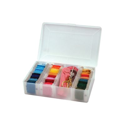 A medium embroidery thread organiser with 25 included paper bobbins, designed to keep embroidery floss tidy and easy to access.