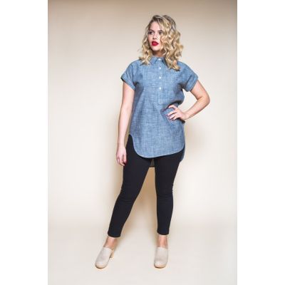 Closet Core Kalle Shirt & Shirtdress paper pattern cover (illustration)