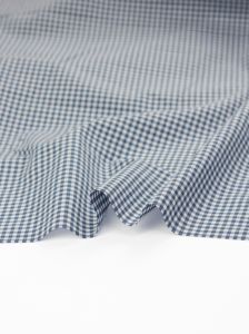 Yarn Dyed Cotton Fabric - 3mm Gingham Bluestone