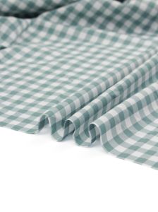 Yarn Dyed Cotton Fabric - 9mm Gingham Rockpool