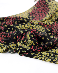Viscose Crepe Fabric - Buttercup Meadow