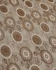 Embroidered Tulle Lace Fabric - Circles in Brown