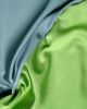 Double Faced Silk Mikado Fabric - Blue & Green
