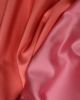 Double Faced Silk Mikado Fabric - Pink & Coral