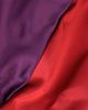 Double Faced Silk Mikado Fabric - Red & Purple
