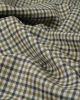 Pure Wool Suiting Fabric - Brown & Grey Check