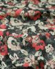 Wool Challis Fabric - Scatter Floral Red