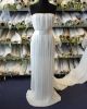 Pleated Chiffon Fabric - Ivory