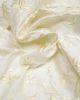 Embroidered Silk Dupion Fabric - Floral Cream