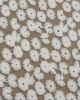 Cotton Blend Embroidered Tulle Fabric - White Daisies