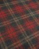 Wool Blend Coating Fabric - Red & Grey Check