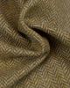 Pure Wool Donegal Tweed Fabric - Pale Olive Herringbone