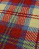 Pure Wool Donegal Tweed Fabric - Red & Blue Plaid