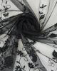 Embroidered Tulle Fabric - Ditsy Floral Black