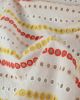 Cotton Broderie Anglaise - Circle Stripes Coral