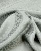 SWATCH Silk Satin Jacquard Fabric - Silver Cheetah