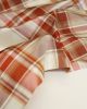 Plaid Silk Taffeta Fabric - Negroni