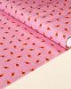 Patchwork Cotton Fabric - Maya - Folk Hearts Pink
