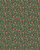 Christmas Patchwork Cotton Fabric - Merry Christmas - Holly Robin Coal