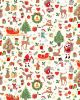 Christmas Patchwork Cotton Fabric - Merry Christmas - Icon Montage Cream