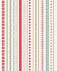 Christmas Patchwork Fabric - Gingerbread Season - Festive Stripes Ivory