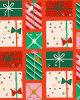 Christmas Patchwork Fabric - Oh What Fun! - Happy Presents
