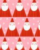 Christmas Patchwork Fabric - Oh What Fun! - Happy Santa