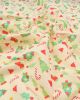 Christmas Poly Cotton Fabric - Stocking Scatter Cream