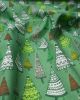 Christmas Poly Cotton Fabric - Tree-mendous Green