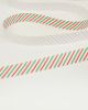 Christmas Ribbon - Candy Cane Stripe - 15mm
