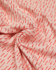 Cotton French Terry Fabric - Dashi Stripe Pink