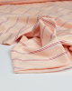 Cotton Jersey Fabric - Triple Stripe Mallow