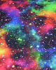 Cotton Jersey Fabric - Rainbow Galaxy