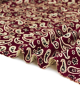 Cotton Needlecord Fabric - Garnet Paisley