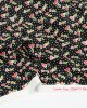 Cotton Poplin Fabric - Love You Cherry Much Black