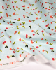 Cotton Poplin Fabric - Love You Cherry Much Aqua