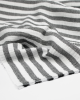 Double Gauze Fabric - Liquorice Stripe
