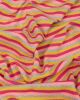 Glitter Stripe Jersey Fabric - Rhubarb & Custard