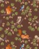 Patchwork Cotton Fabric - Evergreen - Pinecone Branches - Brown