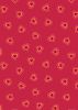 Patchwork Cotton Fabric - Little Matroyshka - Hearts Red