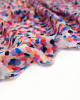 Rayon Challis Fabric - Party Spot - Candy Floss