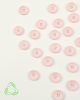 Recycled Plastic Button - Pale Pink - 15mm