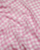 Viscose Challis Fabric - Pink Gingham