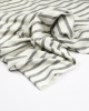 Viscose French Terry Fabric - Breton Stripe Grey