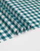 Yarn Dyed Cotton Fabric - 1cm Gingham Teal
