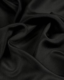 Silk Crepe Fabric - Black