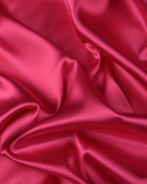 Stretch Polyester Satin Fabric - Cerise