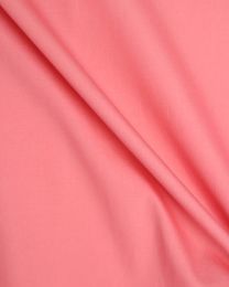 Cotton Poplin Fabric - Coral Pink