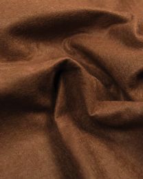 Wool & Viscose Felt Fabric - Sable Brown